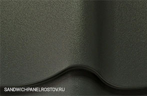 Изображение двухметрового листа металлочерепицы Викинг производства компании Металл Профиль
